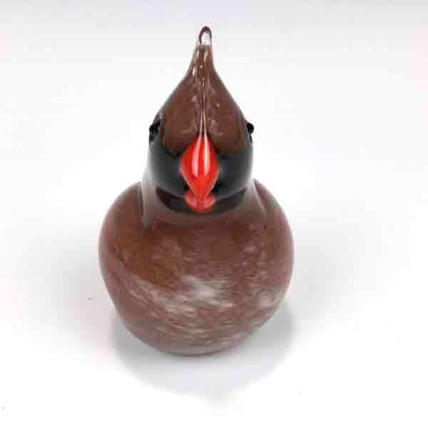 Glass Female Cardinal by Christopher Sherwin - Image 4